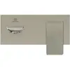Image de Ideal Standard, Robinetterie de salle de bains, IDS Mélangeur monocommande pour lavabo mural CHECK kit 2, bec 220mm silver storm