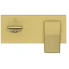 Image de Ideal Standard, Robinetterie de salle de bains, IDS Mélangeur monocommande pour lavabo mural CHECK kit 2, bec 180mm brushed gold