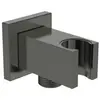 Image de Ideal Standard, Barre de douche + curseur, Support mural avec raccord de flexible Idealrain Atelier 1/2" carré magnet grey BC771A5