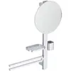 Image de Ideal Standard, Miroir cosmétique, Beauty Bar Combinaison d'accessoires Alu+ M700 avec miroir diamètre 320mm