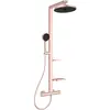 Image de Ideal Standard, Système de douche, Système de douche Alu+ : thermostat de douche Ceratherm 2 étagères, douchette 2F, pomme de douche 2F