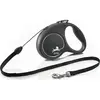Image de Flexi BLACK EDITION Corde (S, Chien, Promenade), Collier + laisse
