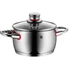 Image de WMF Topfset Induktion Kochtopfset 4tlg Glasdeckel QualityOne Edelstahl 18/10, Poêle + casserole, Argent