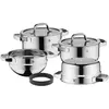 Image de WMF Set de casseroles Compact Cuisine 5 pièces (790556380), Acier inoxydable, Poêle + casserole, Argent