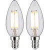 Image de Paulmann, Ampoule, Bougie LED Filament Lot de 2 E14 (E14, 470 lm, 2x)