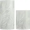 Image de Pauleen, Bougie à LED, Set de bougies LED Cosy Feather Ø 7.6 cm, 2 pièces, gris (2 x)