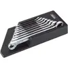 Image de HAZET, Clé à molette, Jeu de clés polygonales doubles 610N/8RS   Profil Traction à 12 pans extérieurs   6 x 7 - 21   (10 mm, 11 mm, 12 mm, 13 mm, 14 mm, 15 mm, 16 mm, 17 mm, 18 mm, 19 mm, 21 mm, 22 mm, 6 mm, 7 mm, 8 mm, 9 mm)