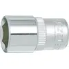 Image de HAZET, Clé à douille + douilles, Douille   6 pans 850-4   Carré creux 6,3 mm (1/4 pouce)   Profil Traction à 6 pans extérieurs  (4 mm)