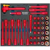 Image de HAZET, Clé à douille + douilles, Jeu d'outils (10 mm, 11 mm, 12 mm, 13 mm, 14 mm, 15 mm, 16 mm, 17 mm, 18 mm, 19 mm, 20 mm, 6 mm, 7 mm, 8 mm, 9 mm)