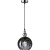 Image de Fischer & Honsel, Suspension, Honsel Uller Lampe à suspendre E27 verre fumé nickel 69566 (E27)