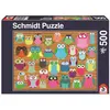 Image de Schmidt Spiele Collage de hiboux (500 pièces)