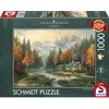 Image de Schmidt Spiele Thomas Kinkade, Evening at Autumn Lake (1000 pièces)