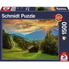 Image de Schmidt Spiele Coucher de soleil sur le village de montagne de Wamberg (1500 pièces)