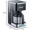 Image de Graef FK 512 Cafetière filtre avec minuterie et verseuse isotherme noire, Cafetières à filtre, Noir