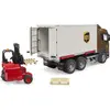 Image de Bruder Scania Super 560R UPS camion logistique avec chariot élévateur embarqué