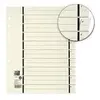 Image de Elba, Classeur : accessoires, Intercalaires perforés, DIN A4 grande largeur en carton kraft, 200 g/qm, impression de lignes noires