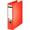 Image de Leitz, Classeur, Chemise en papier solide, 180 degrés, DIN A4, 80 mm, couverture cartonnée rouge clair, papier (A4, 80 mm, 1 pcs)