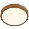 Image de Briloner, Plafonnier, Luminaire LED apparent, couleur bois, 1xLED/24W (2900 lm)