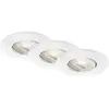 Image de Briloner, Plafonnier, Lampes LED encastrées, set de 3, IP65, blanc, 3xPlaque LED/4,9W (480 lm)