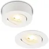 Image de Briloner, Spot encastrable, Luminaire LED plat encastré/encastré à intensité variable (Matières plastiques)