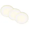 Image de Briloner, Spot encastrable, GIMA LED encastré, set de 3, anneau veilleuse (Matières plastiques)
