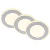 Image de Briloner, Spot encastrable, GIMA LED encastré, set de 3, anneau veilleuse (Polycarbonate (PC))
