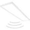 Image de Briloner, Applique + plafonnier, Panneau LED ultraplat avec rétroéclairage + microwave, IP44, blanc (4800 lm)