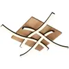Image de Briloner, Plafonnier, Plafonnier LED, noir / bois (400 lm)