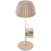Image de Briloner, Lampe de table, Brilo unplugged RIFFLE Akku Tischleuchte mit Lichtkante - Beige (200 lm)