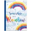 Image de Rnk, Cahier + bloc-notes, Verlag Carnet de notes "Over the Rainbow", DIN A4, vierge (A4, Blanc, Couverture rigide)