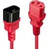 Image de Lindy, Rallonge, Extension IEC 1m, rouge (1 m)