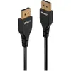 Image de Lindy Câble DisplayPort 1.4 de 0.5m, connecteur DP slim à connecteur DP (0.50 m), Câble vidéo, Noir