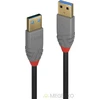 Image de Lindy 36754 USB-kabel 5 m USB A Mannelijk Zwart, Grijs
