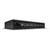 Image de Physix PHW-200S, support mural inclinable pour TVs jusqu'à 26 (USB-A, 7 ports), Station d’accueil + hub USB, Noir