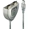 Image de Lindy Convertisseur USB RS232 2 ports. Fournit deux ports RS232 avec un connecteur 9pin, puce FTDI. (0.60 m), Câble d'interface