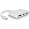 Image de Lindy 43092 (USB-C, 4 ports), Station d’accueil + hub USB, Gris