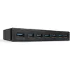 Image de Lindy 43228 (USB-B, 7 ports), Station d'accueil + hub USB, Noir