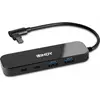 Image de Lindy Hub USB 3.2 Gen 1 type C 4 ports (USB-C, 4 ports), Station d’accueil + hub USB, Noir