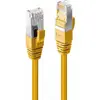 Image de Lindy 1m de câble Cat.6 S/FTP LSZH, connecteur RJ45 jaune, 250MHz, cuivre (S/FTP, CAT6, 1 m), Câble réseau