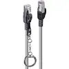 Image de Lindy Cat., S/FTP, câble réseau de sécurité, gris (S/FTP, CAT6a, 0.50 m), Câble réseau