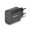 Image de Lindy Chargeur Mural Usb-c Gan 65w
