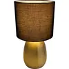 Image de Näve, Lampe de table, Lampe de table Aurum H : 33 cm or noir (E14)