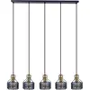 Image de Näve, Suspension, Suspension à 5 branches Foro noir doré (E27)