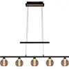 Image de Näve, Suspension, Suspension LED en verre Brass l : 90cm noir (1154 lm)