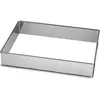 Image de Lares Cadre à pâtisserie Caro 25x46x4,7cm acier inoxydable, Moule à gâteau, Argent