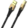Image de Oehlbach USB 2 USB-A mâle, USB-B mâle 1 m noir/or (1 m, USB 2.0), Câble USB