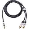 Image de Oehlbach 2en1 (1.50 m, Câble AUX, Câbles Cinch), Câble audio