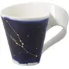 Image de Villeroy & Boch Gobelet avec anse Taureau/Taurus NewWave Stars, Tasse, Noir, Bleu, Blanc