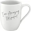 Image de Villeroy & Boch Gobelet avec anse Amazing. Pas parfait. Déclaration, Tasse, Blanc, Noir