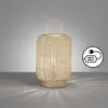 Image de Fischer & Honsel, Lampe de table, Honsel Nature Lampe de table E14 avec interrupteur Abat-jour Rebestrick naturel bois 50738 (E14)